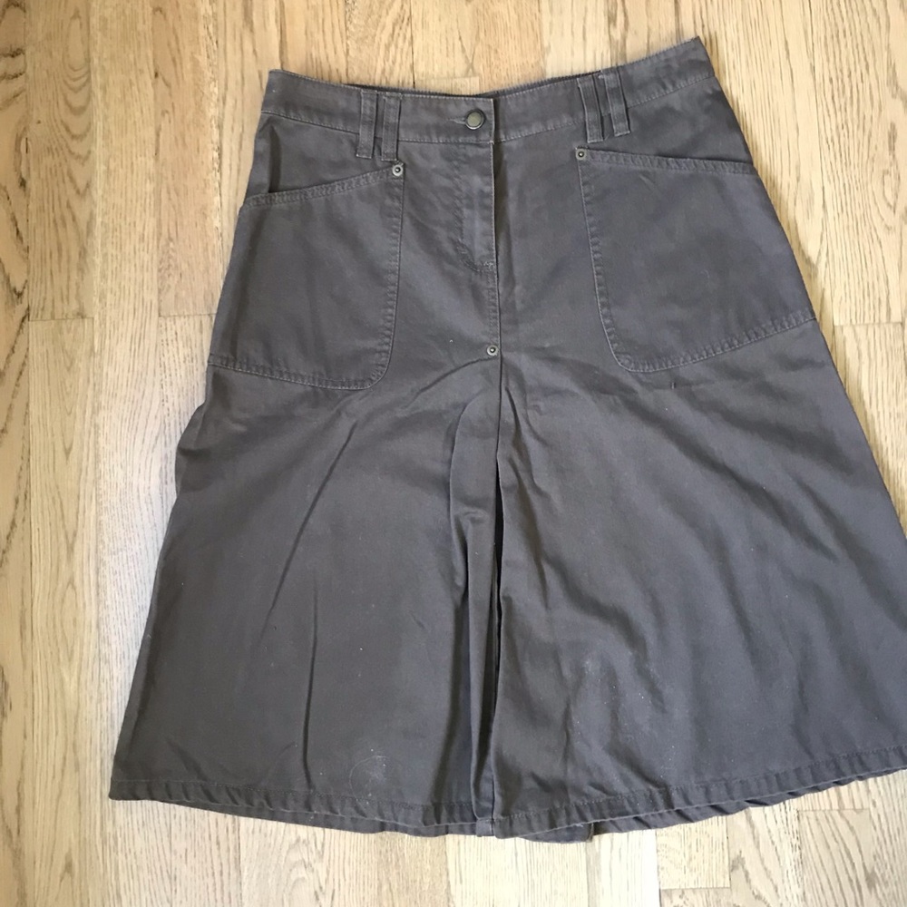 Chocolate brown cotton skirt in EUC